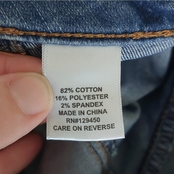 Elle Distressed Ankle Jeans 6 Petite - Picture 6 of 8